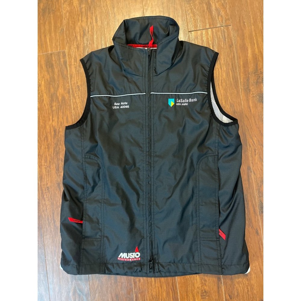 Musto Mens Full Zip Lined Performance Vest Black Size Medium